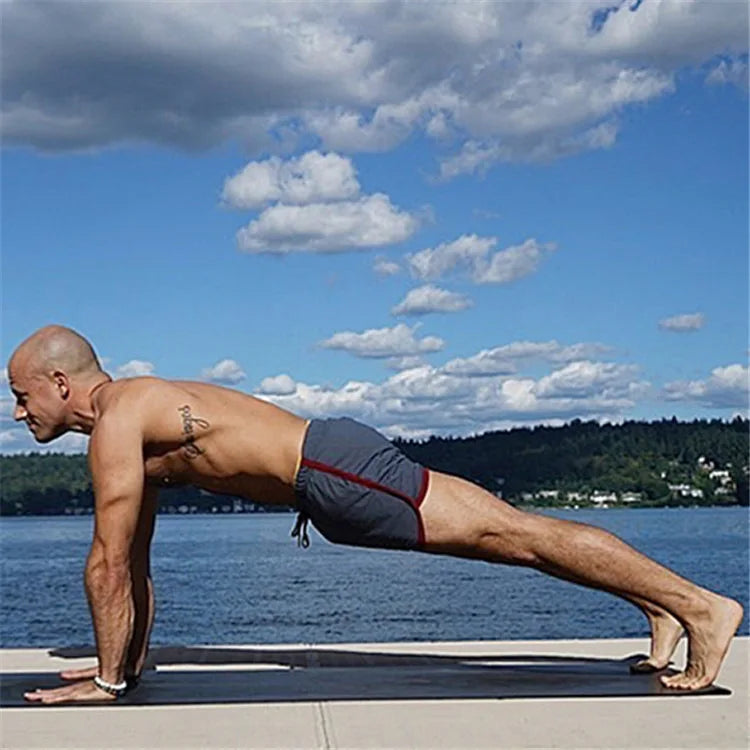 Men’s Summer Fitness Shorts – Breathable Mesh Running Pants