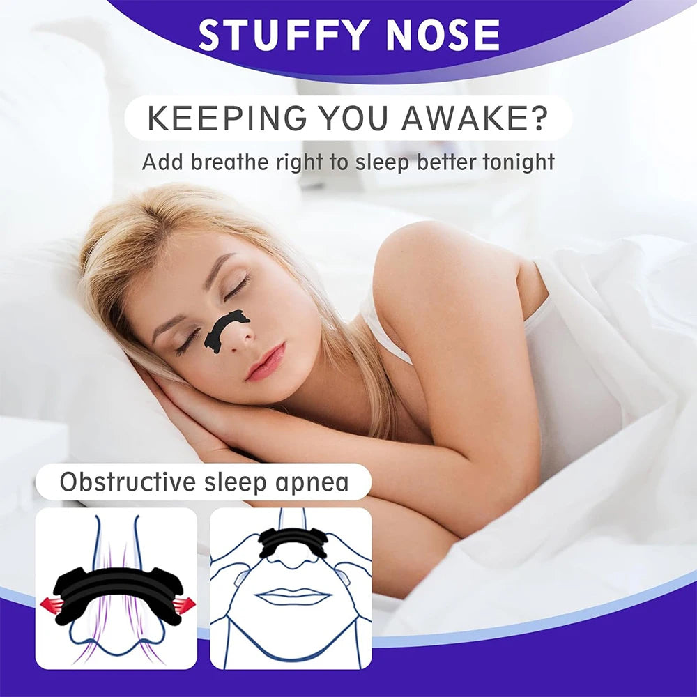 Black Nose Strips – Extra Strength Anti-Snoring & Sleep Aid (30/60/90PCS)