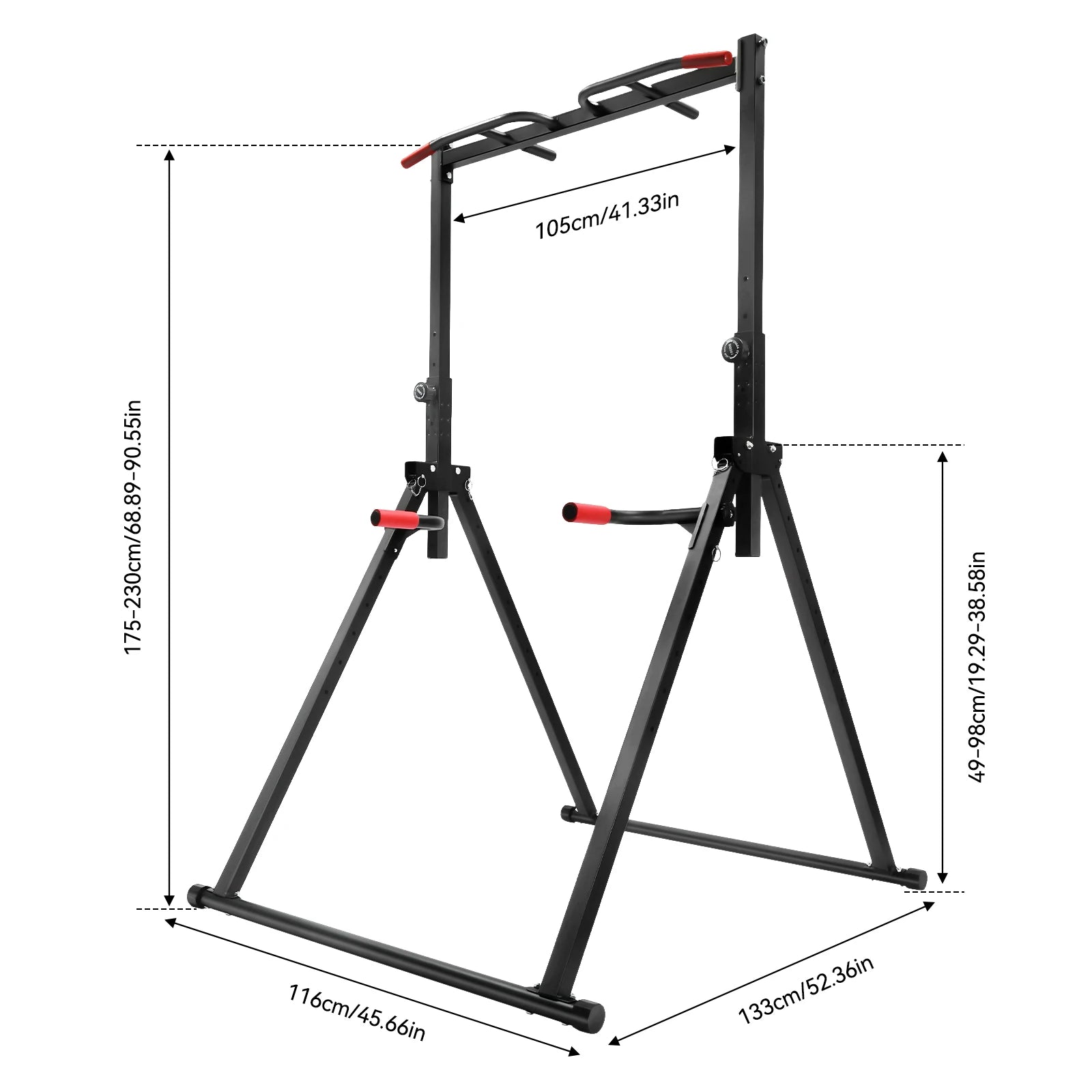 Triangular Pull-Up Station – Adjustable Height Freestanding Home Gym