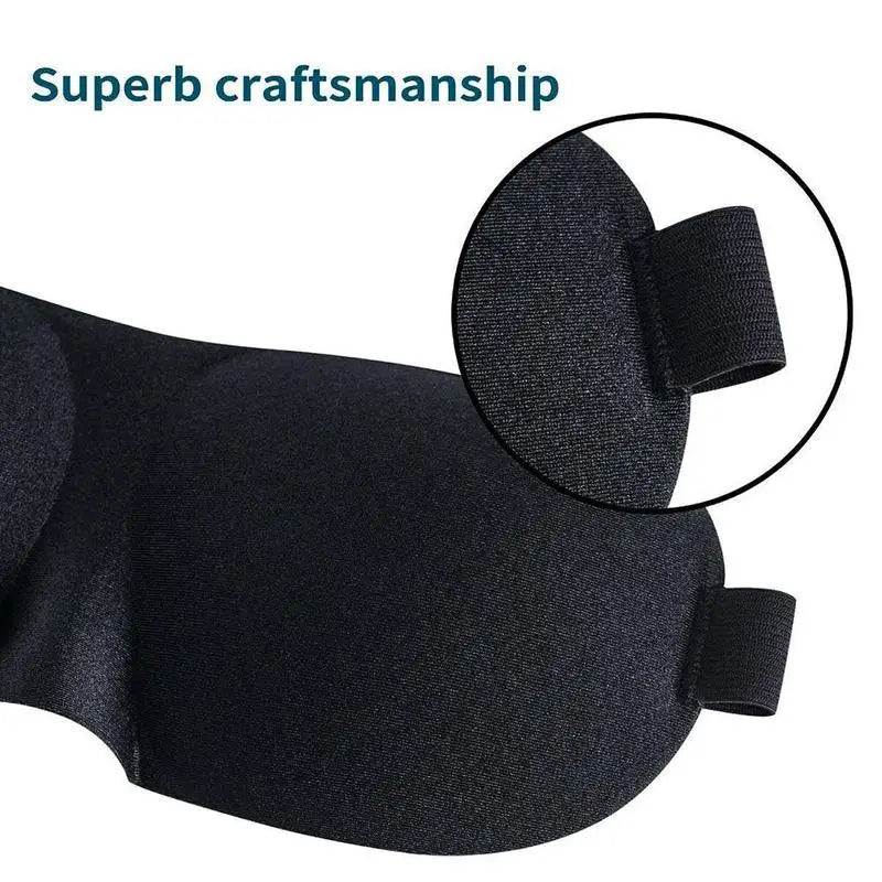 Sleep Mask for Side Sleepers – Portable Light Blocking Blindfold