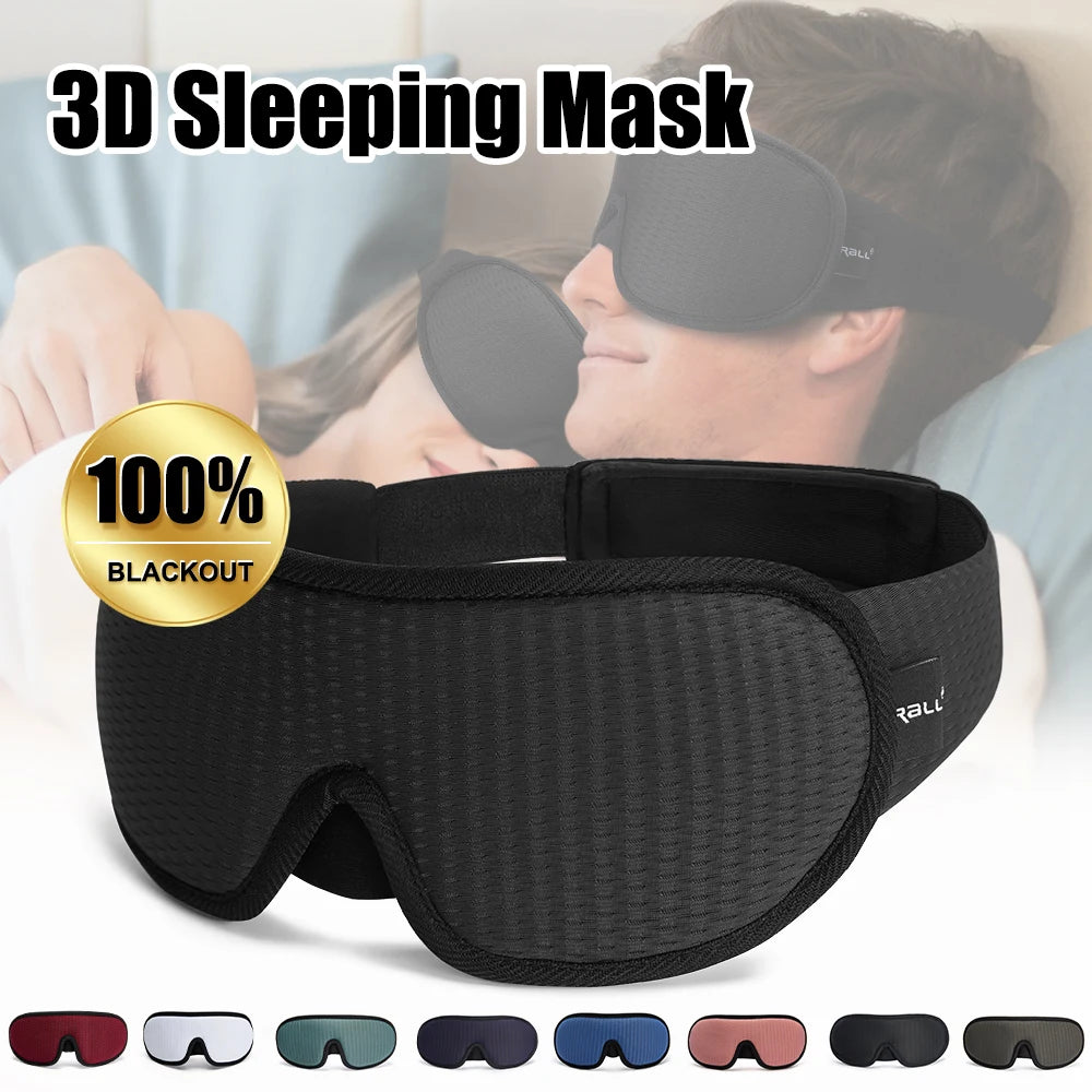 3D Padded Sleep Mask – Light Blocking Eyeshade Eyepatch