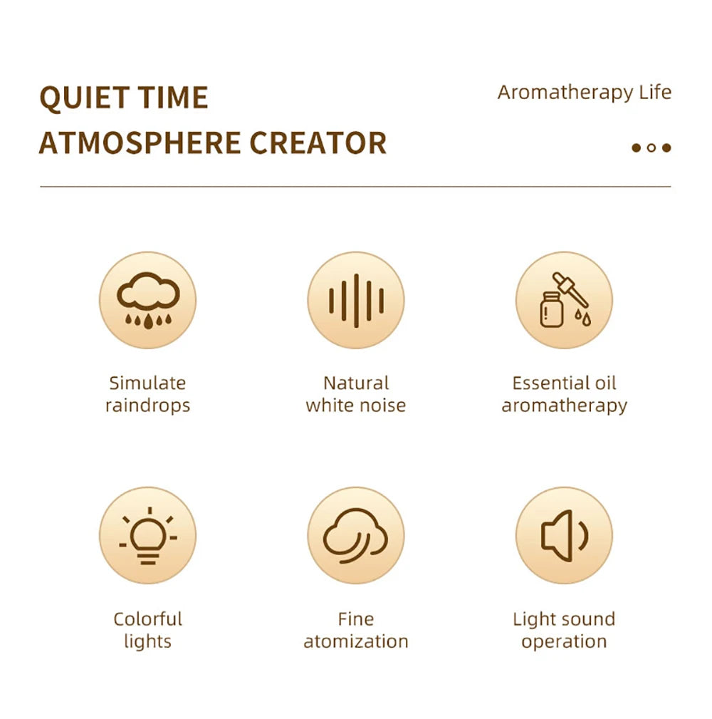 Aroma Humidifier with Raindrop Design