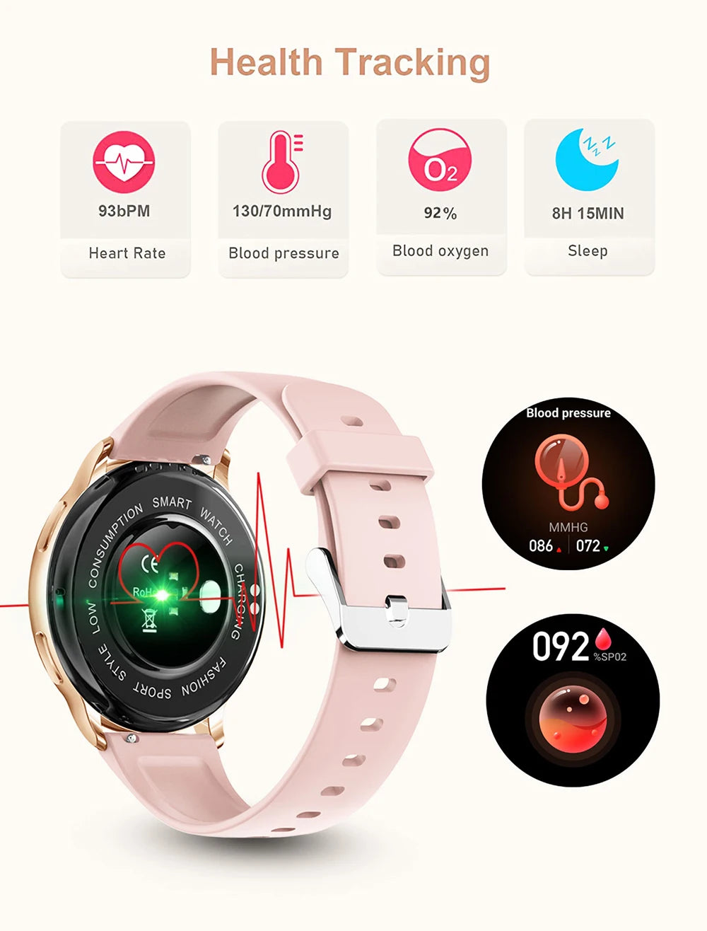 MEVADEN Y22 Smart Watch – Bluetooth Call & Fitness Tracker