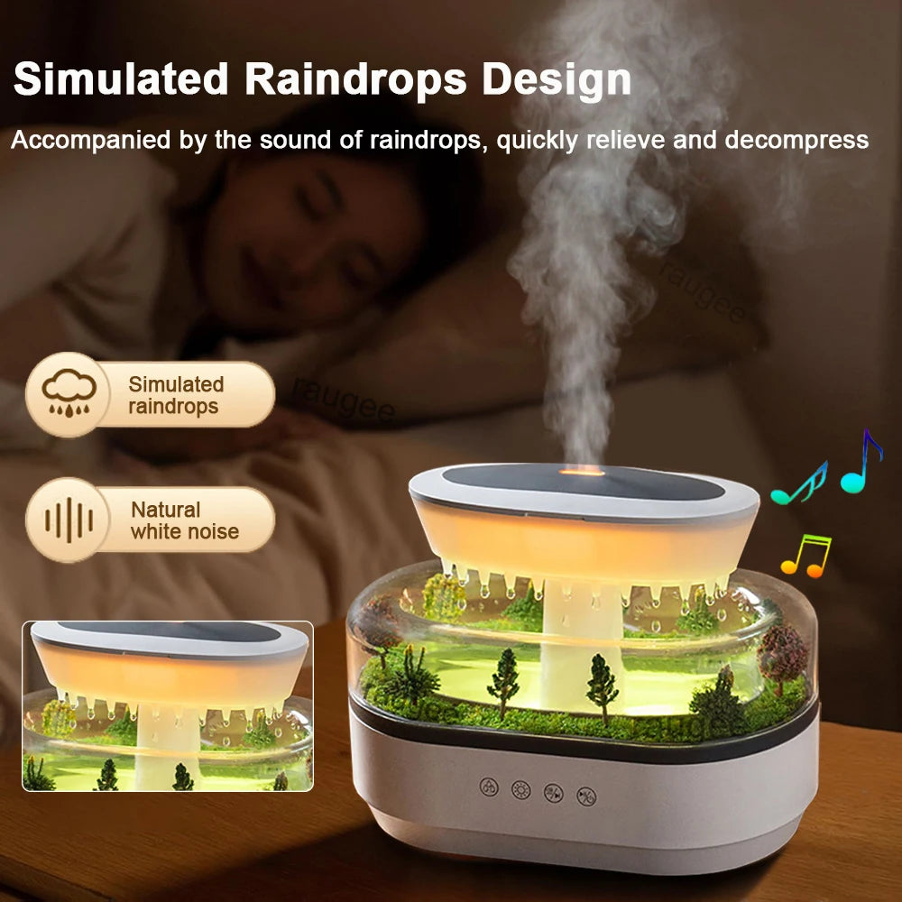 Aroma Humidifier with Raindrop Design