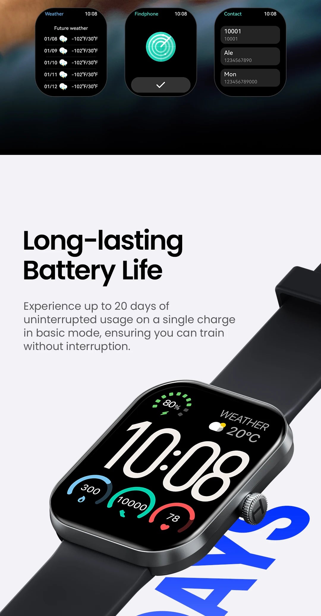 HAYLOU S6 Smart Watch – Voice Calling & Health Monitoring