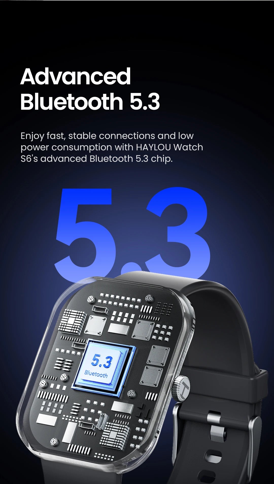 HAYLOU S6 Smart Watch – Voice Calling & Health Monitoring