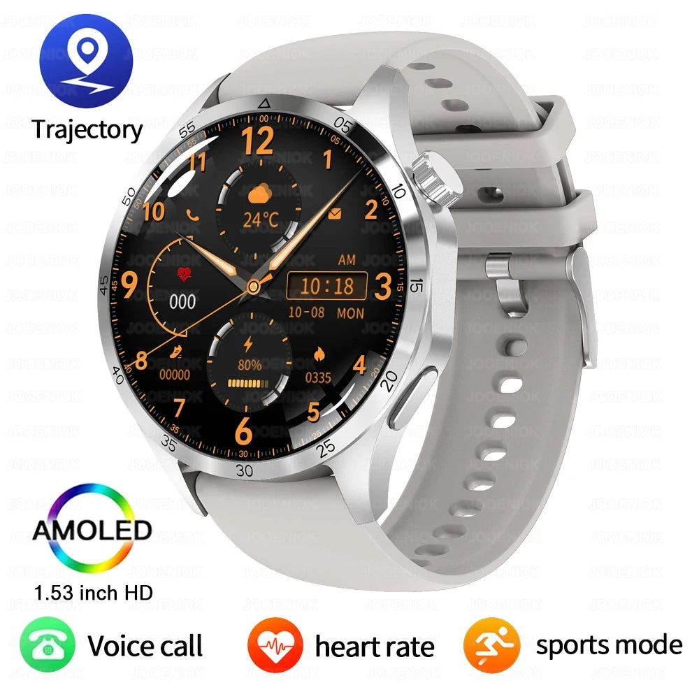 GT5 PRO GPS Sports Smartwatch with AMOLED HD Display & Bluetooth Call