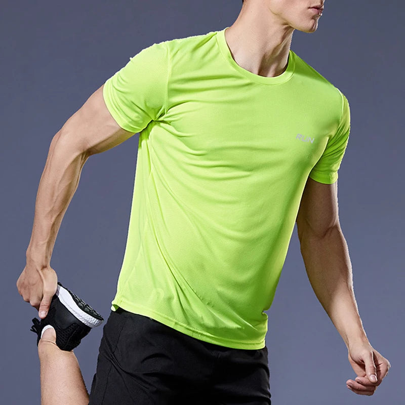 Men’s Quick Dry Gym T-Shirt – Summer Fitness & Running Top