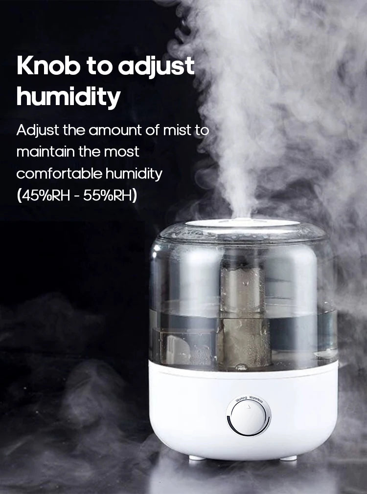 CK2 3L Silent Air Humidifier – Large Capacity Aroma Diffuser with Remote