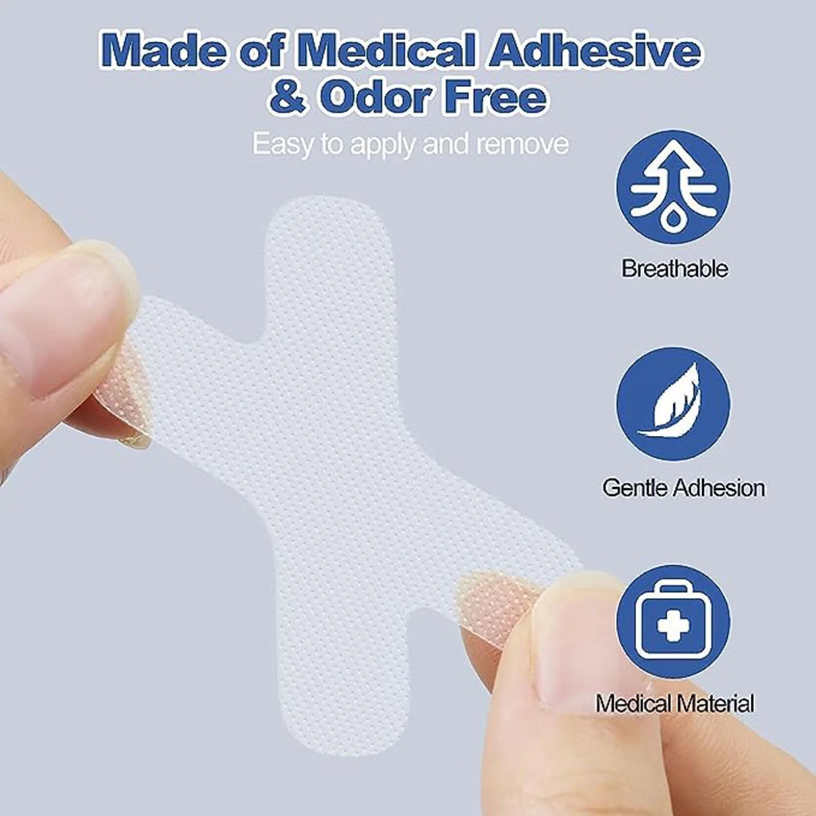 Anti-Snoring Mouth Tape & Nasal Strips – Breath Aid Sleep Device