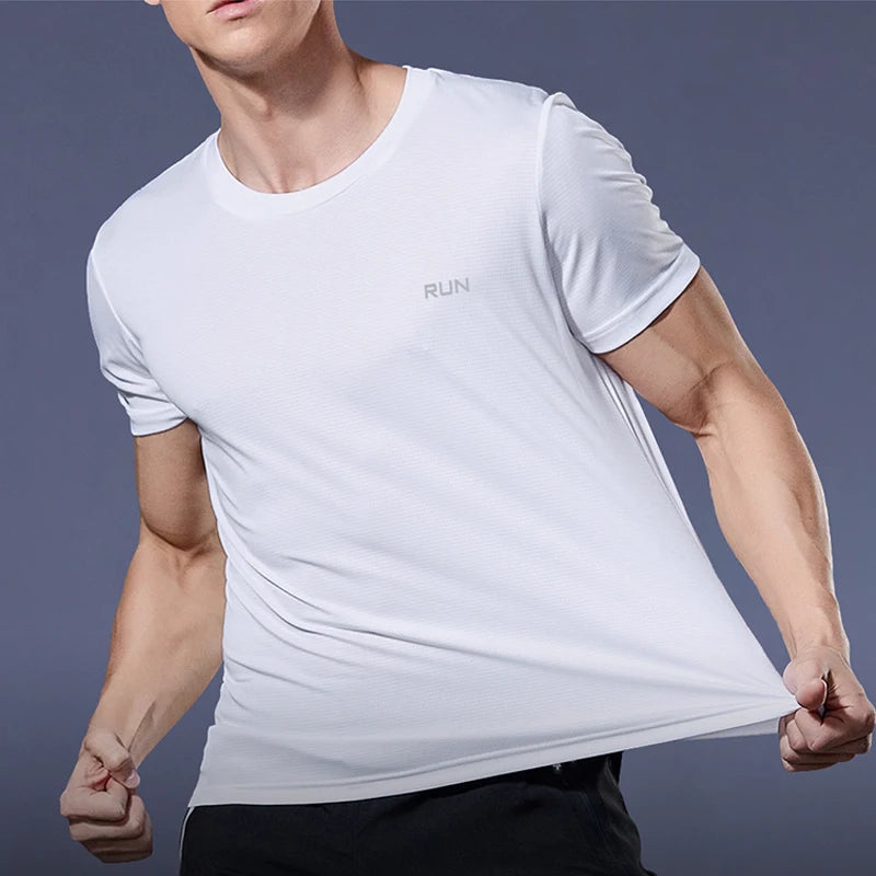 Men’s Quick Dry Gym T-Shirt – Summer Fitness & Running Top