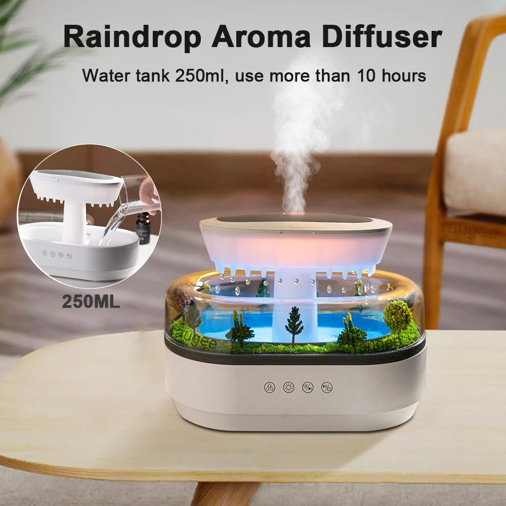 Aroma Humidifier with Raindrop Design